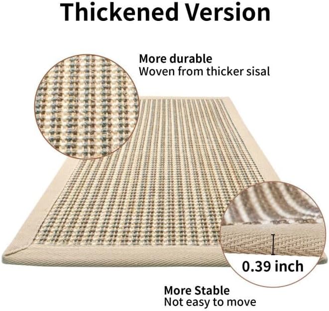 Cat Scratch Mat — Sisal Rope Floor Scratcher Pad