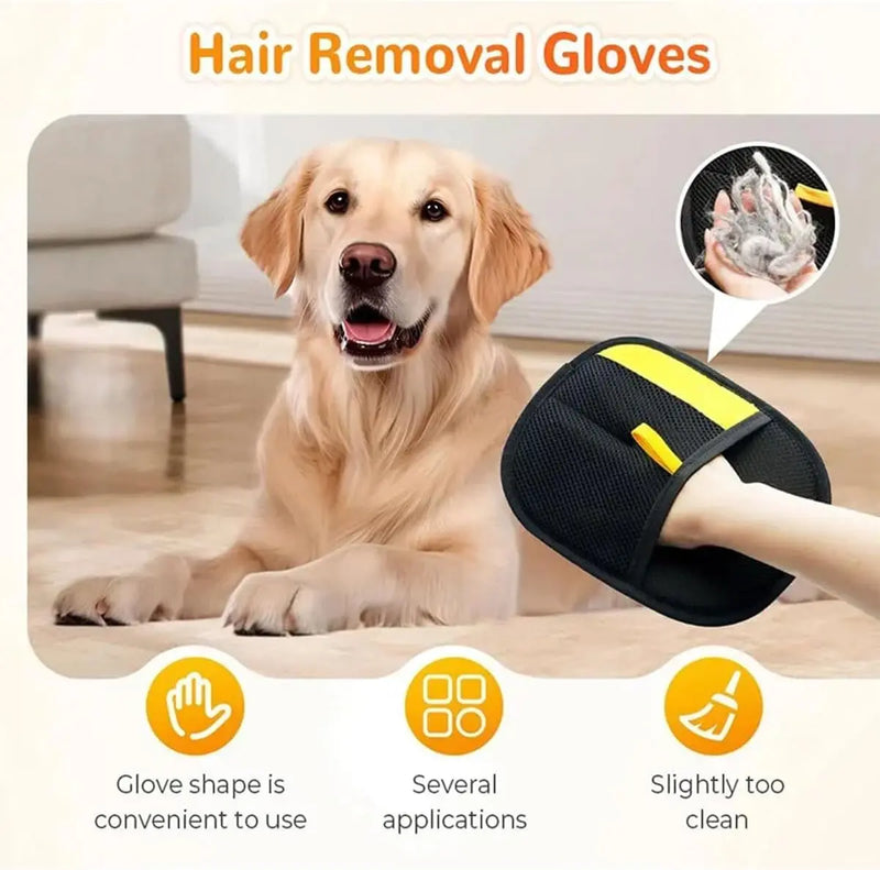 Pet Grooming & Deshedding Glove | Dog & Cat Hair Remover