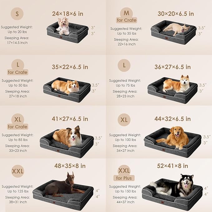 Orthopedic Memory Foam Dog Bed — Waterproof, Washable