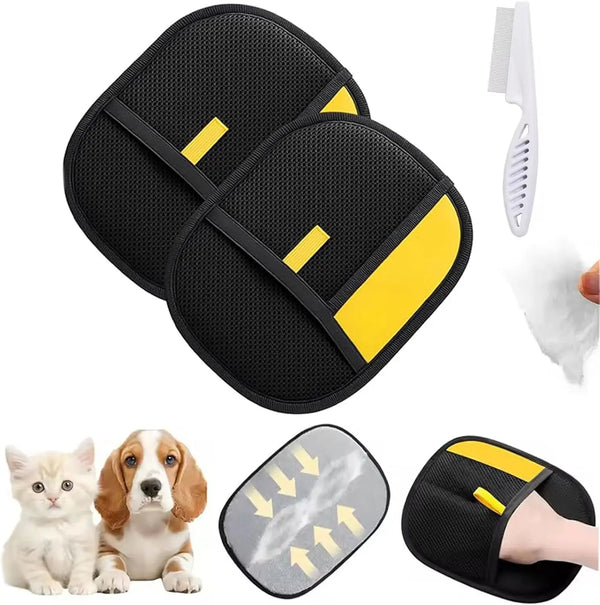 Pet Grooming & Deshedding Glove | Dog & Cat Hair Remover