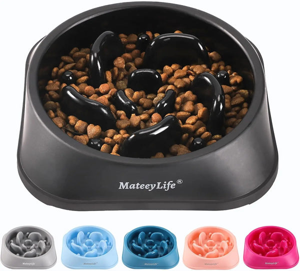 Slow Feed Dog Bowl | Interactive Puzzle Feeder Anti-Gulp