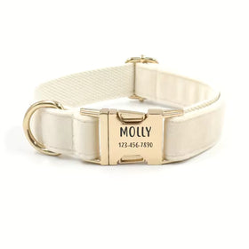 Personalized Pet Collar — Embroidered Name & Number