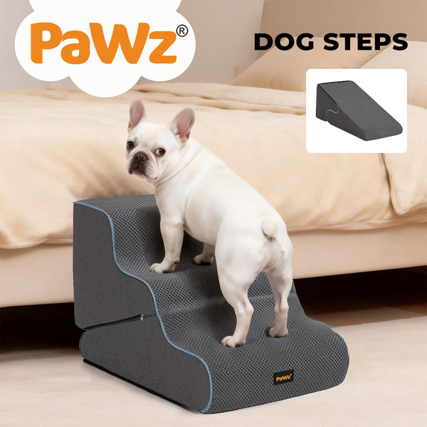2-in-1 Convertible Dog Ramp & Pet Stairs | Grey