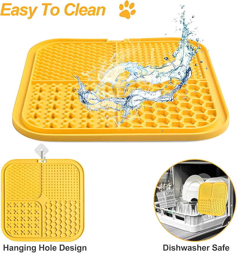 Dog Lick Mat Slow Feeder | Silicone Licking Pad