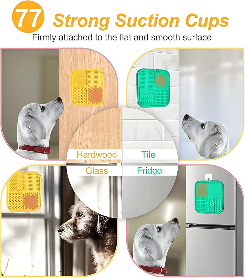 Dog Lick Mat Slow Feeder | Silicone Licking Pad